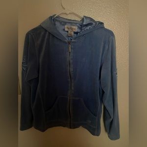 Blue y2k star velvet jacket